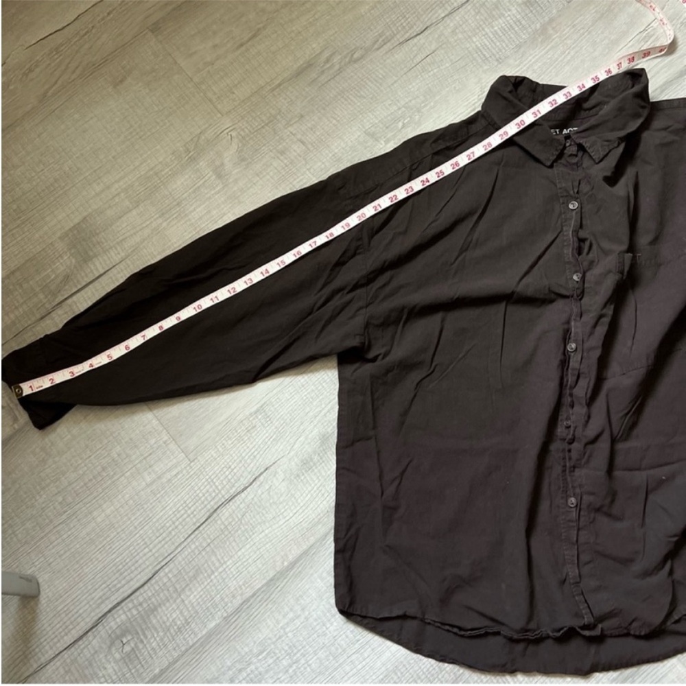 SET ACTIVE DAILY BUTTON DOWN Espresso Brown Size Large - Picture 8 of 9